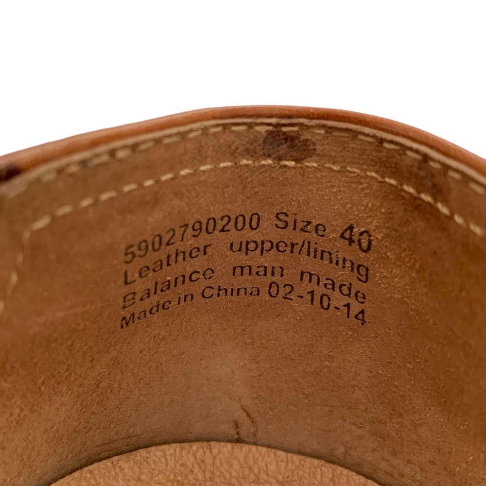 Dansko Brown Nappa Leather Perforated Ballet Flat (Beach Coast Cottage Nautical) - Picture 10 of 12
